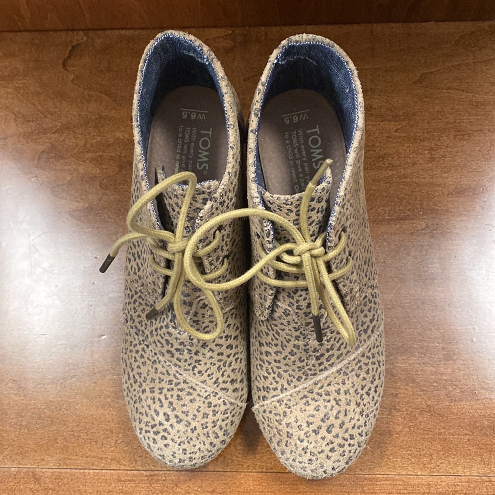 Toms cheetah wedge booties - Picture 4 of 7